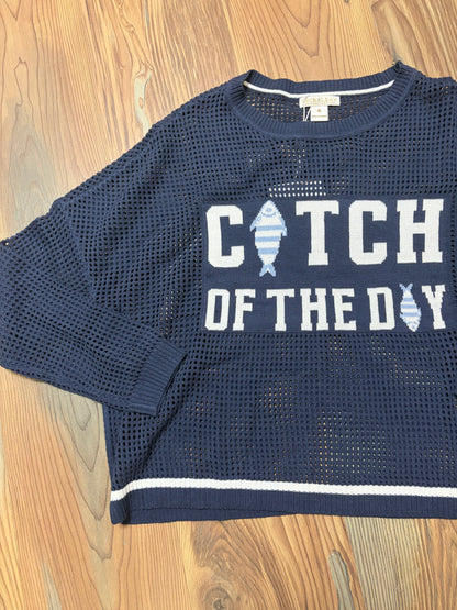 Navy Catch Of The Day Knit
