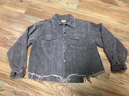 Raw Crop Charcoal Jacket