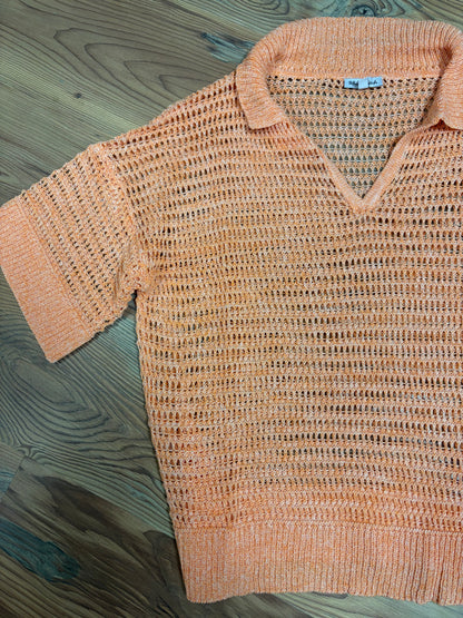 Cantaloupe Collared Knit