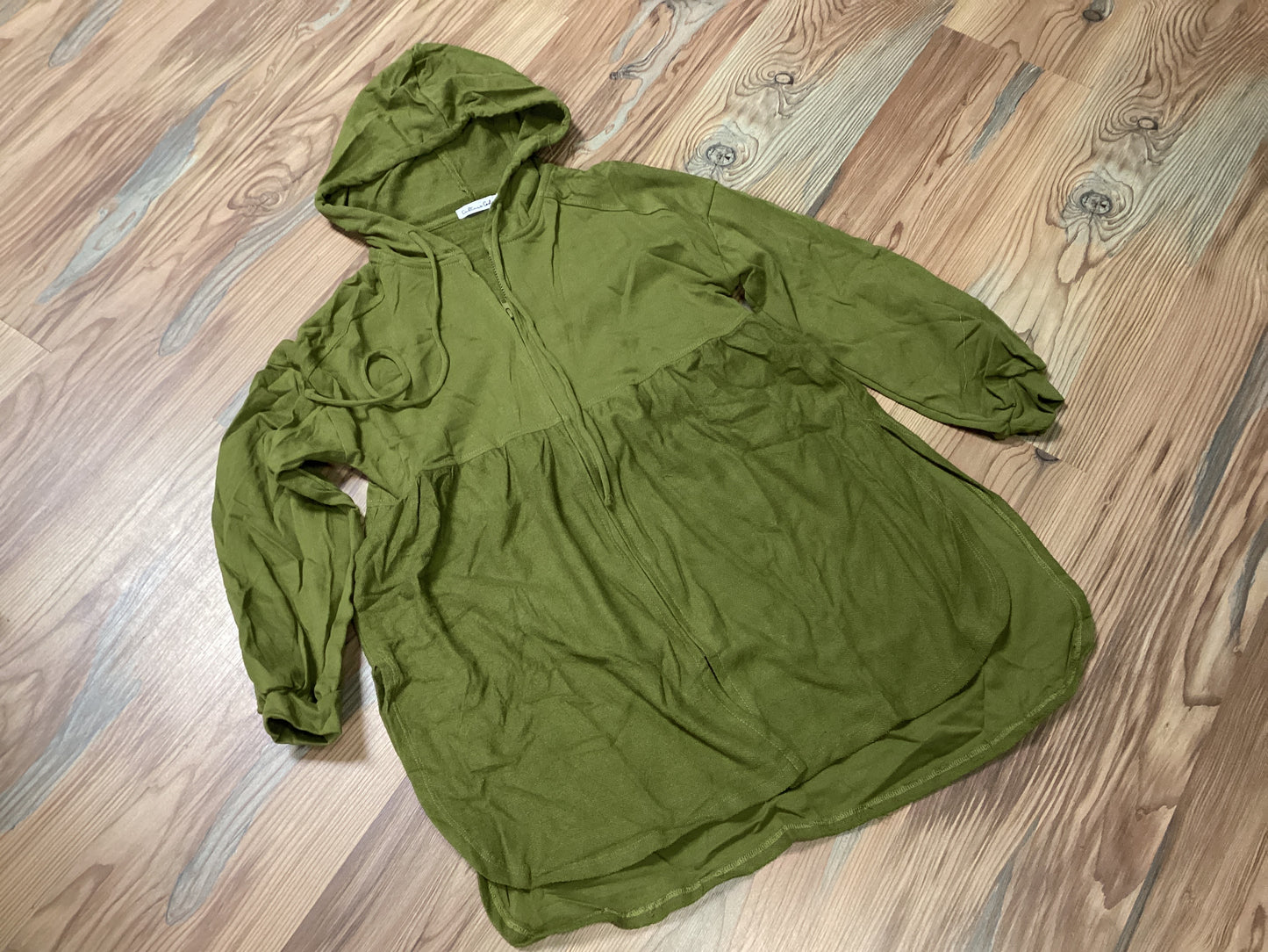 Moss Green Tunic Hoodie