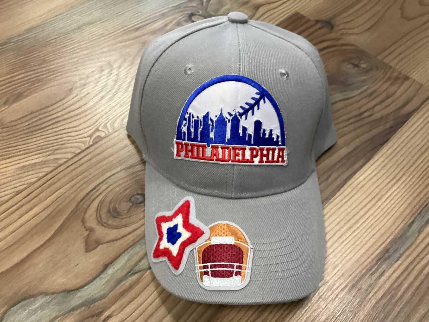 Grey Custom Baseball Team Cap