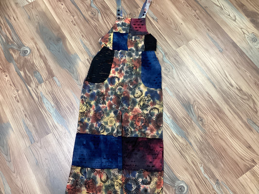 Sun And Moon Patchwork Romper