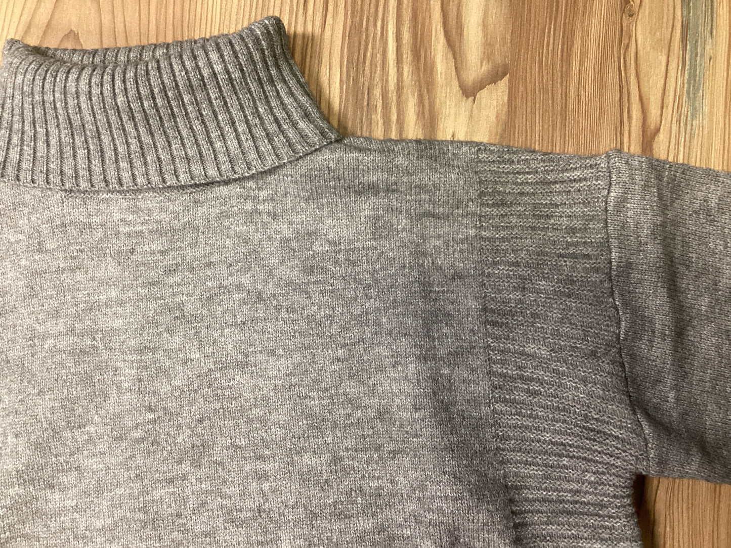 Charcoal Knit Turtle Neck
