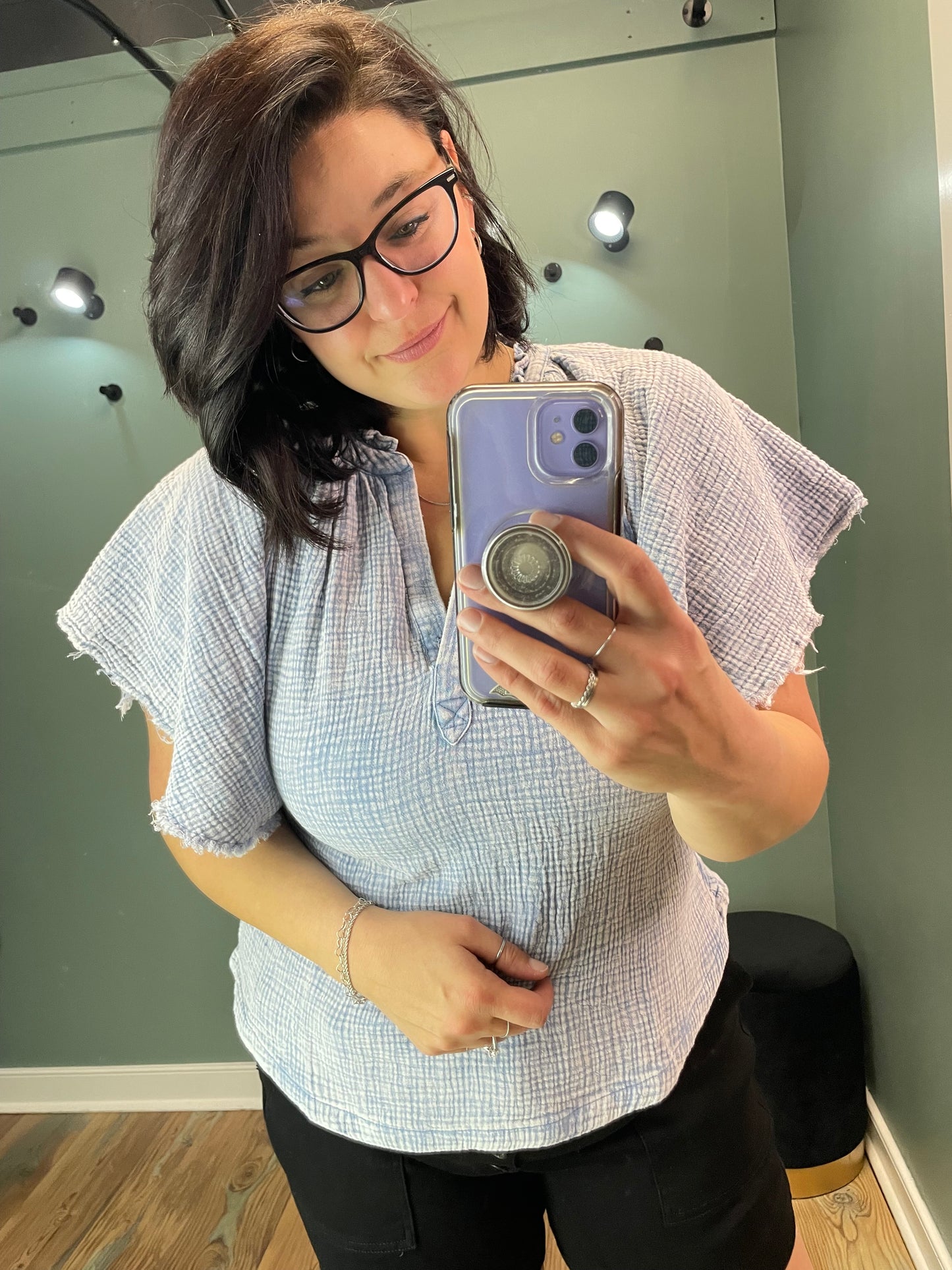 Demin Chambray Style Shirt