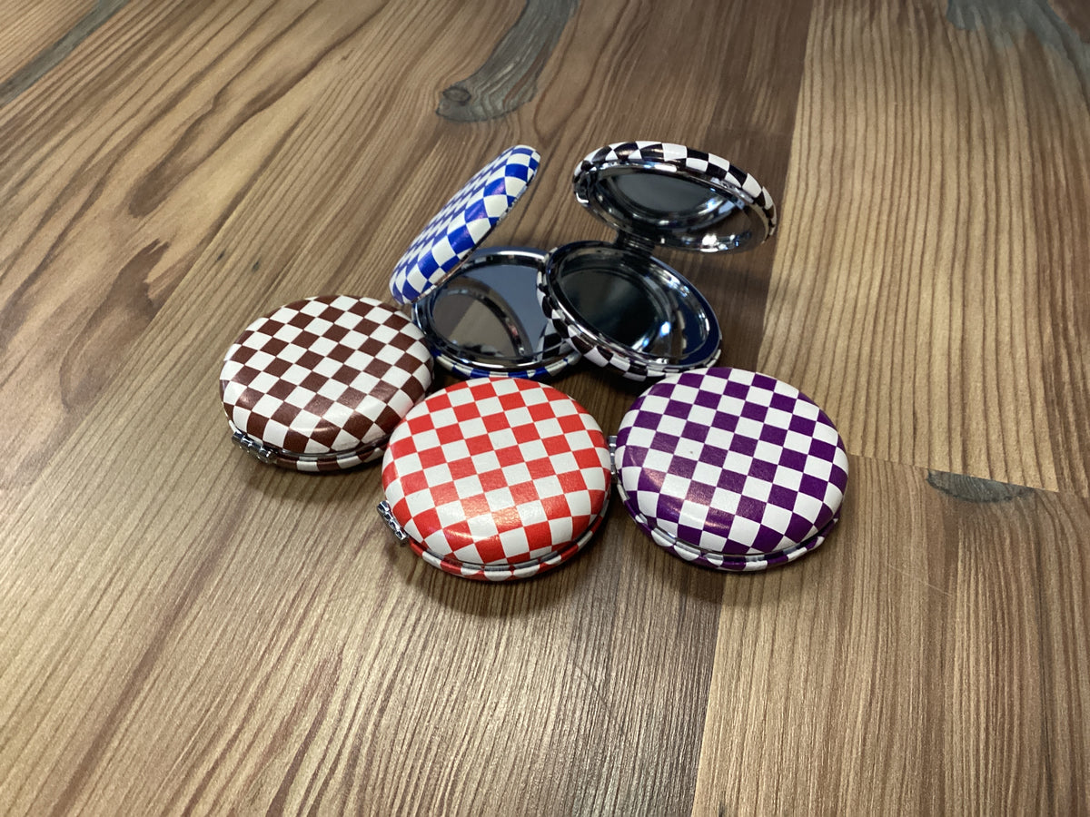 Checkered Travel Mirrors
