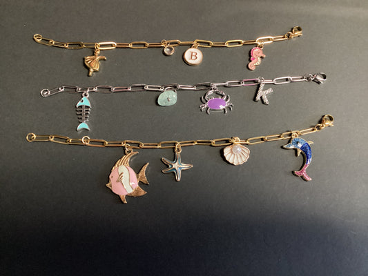 Premade Charm Bar Bracelets