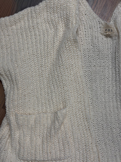 Vanilla Open Front Knit POL