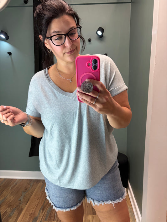 Heathered Blue T Shirt