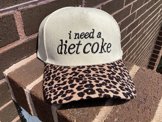 Diet Coke Leopard Cap