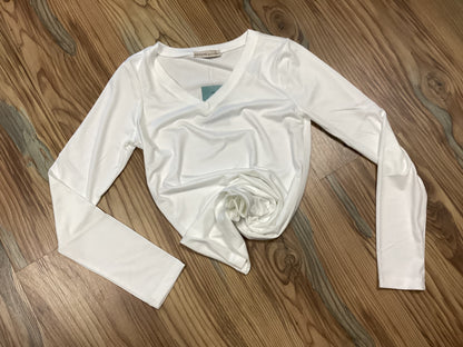Zenana Softy V Neck White