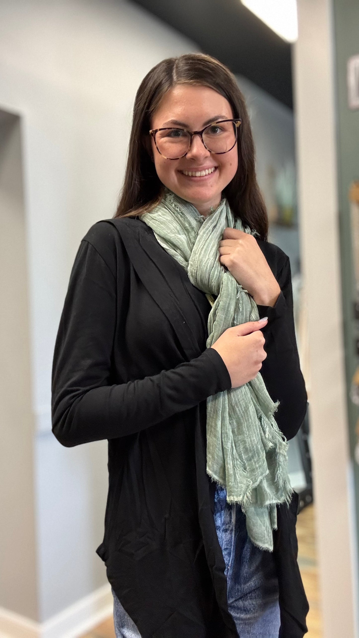 Mint Muted Scarf