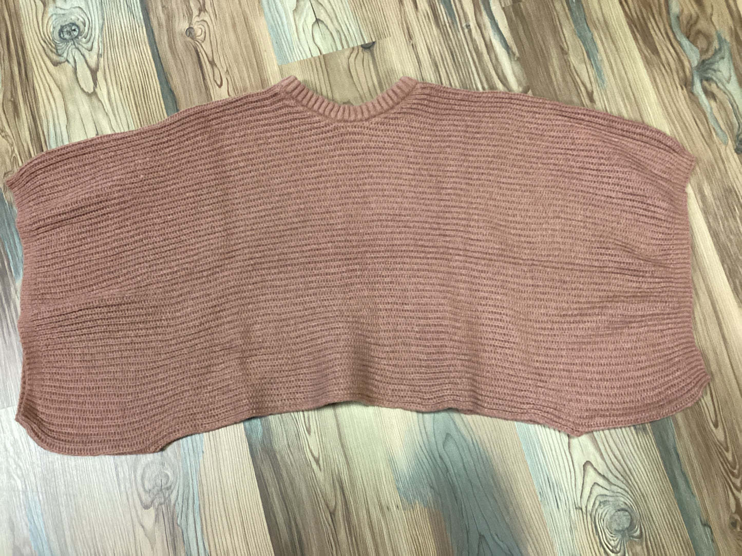 Mauve Sweater Poncho