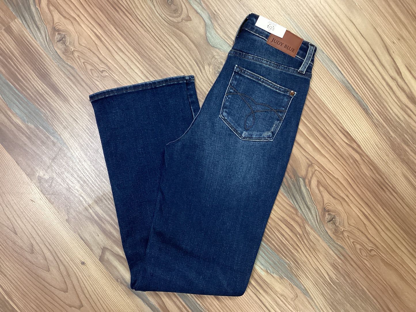 Judy Blue Dark Ripped Knee Dad Jeans