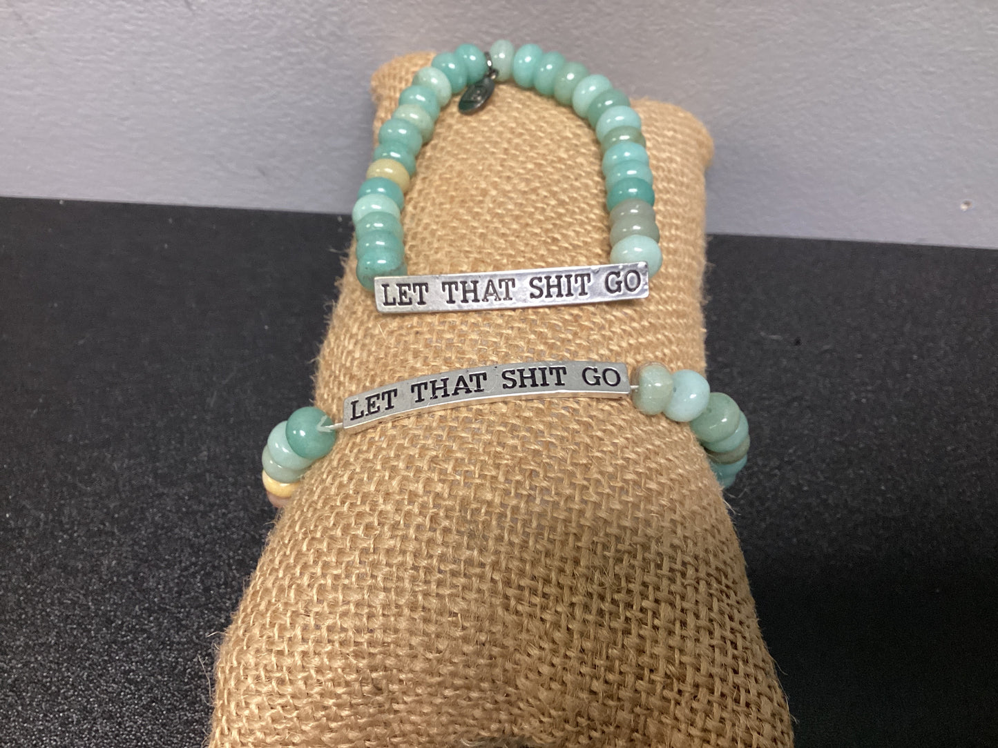 Let That Shit Go Stretch Bracelet