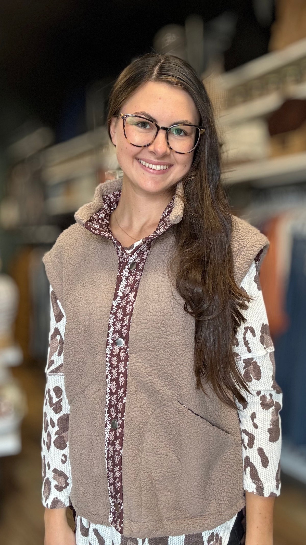 Sherpa Side Bow Vest