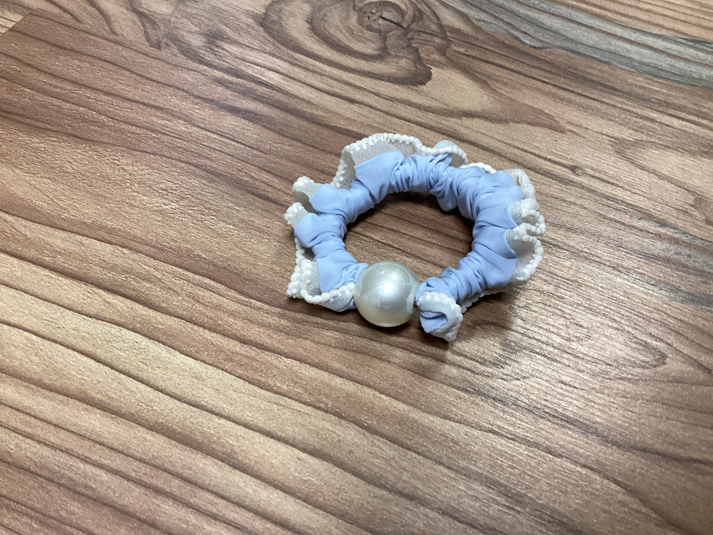 Blue Pearl Scrunchie