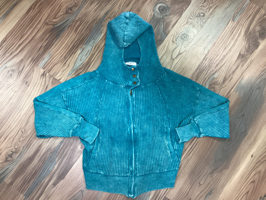 Light Teal Waffle Hoodie