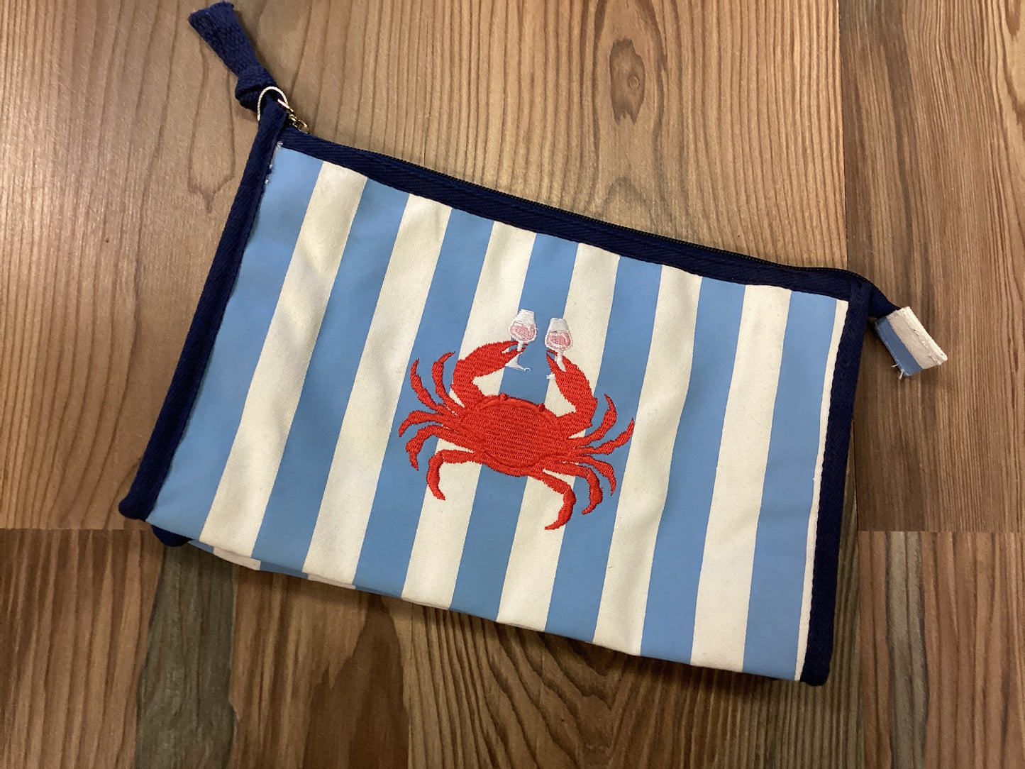 Crab Striped Pouch