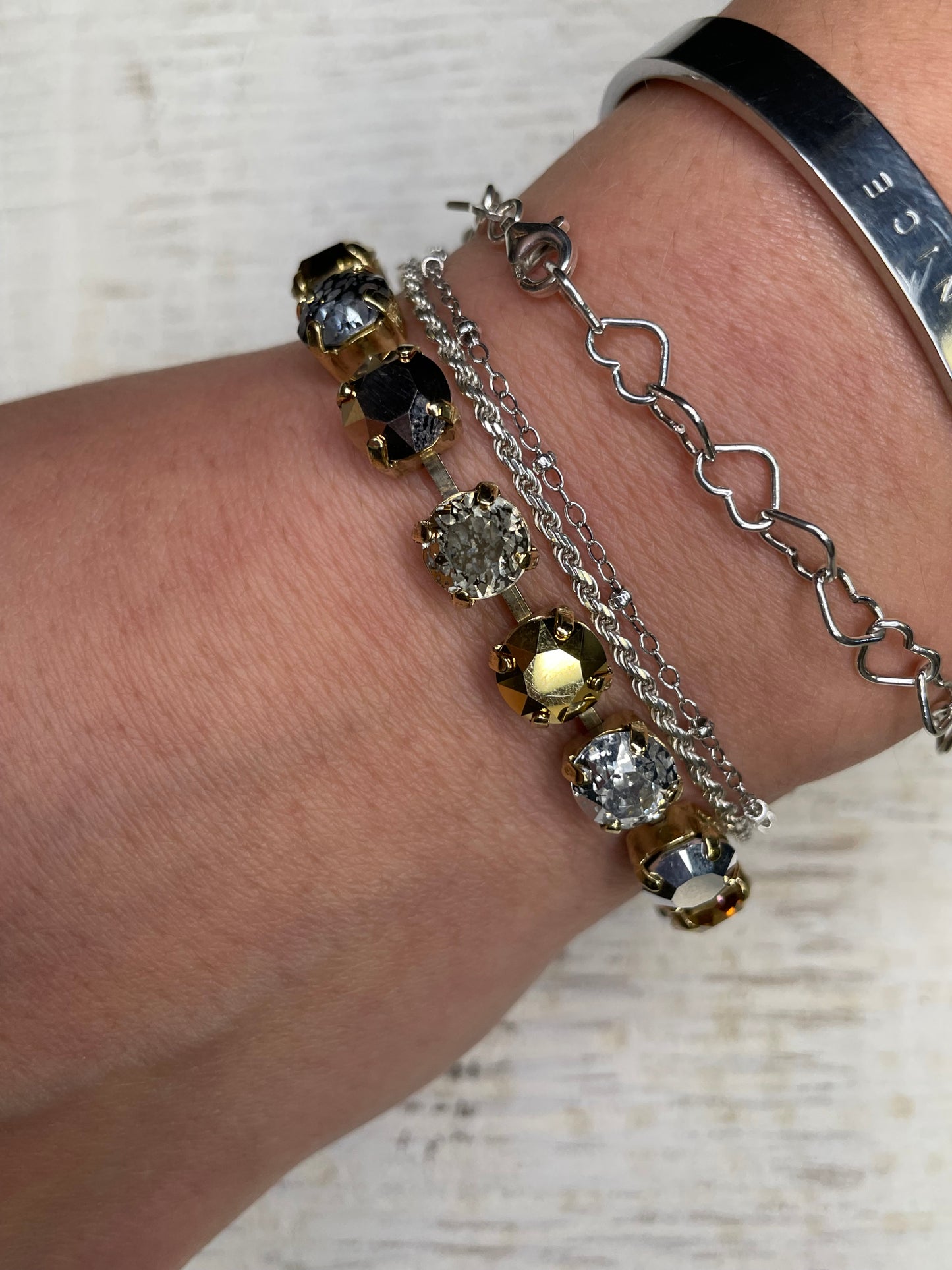 Tova Gold Mini Oakland Mixed Metal Bracelet