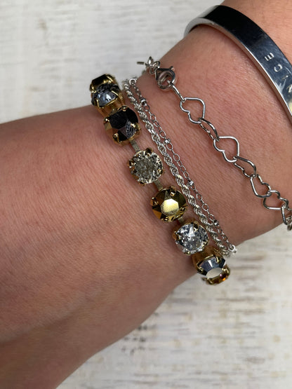 Tova Gold Mini Oakland Mixed Metal Bracelet