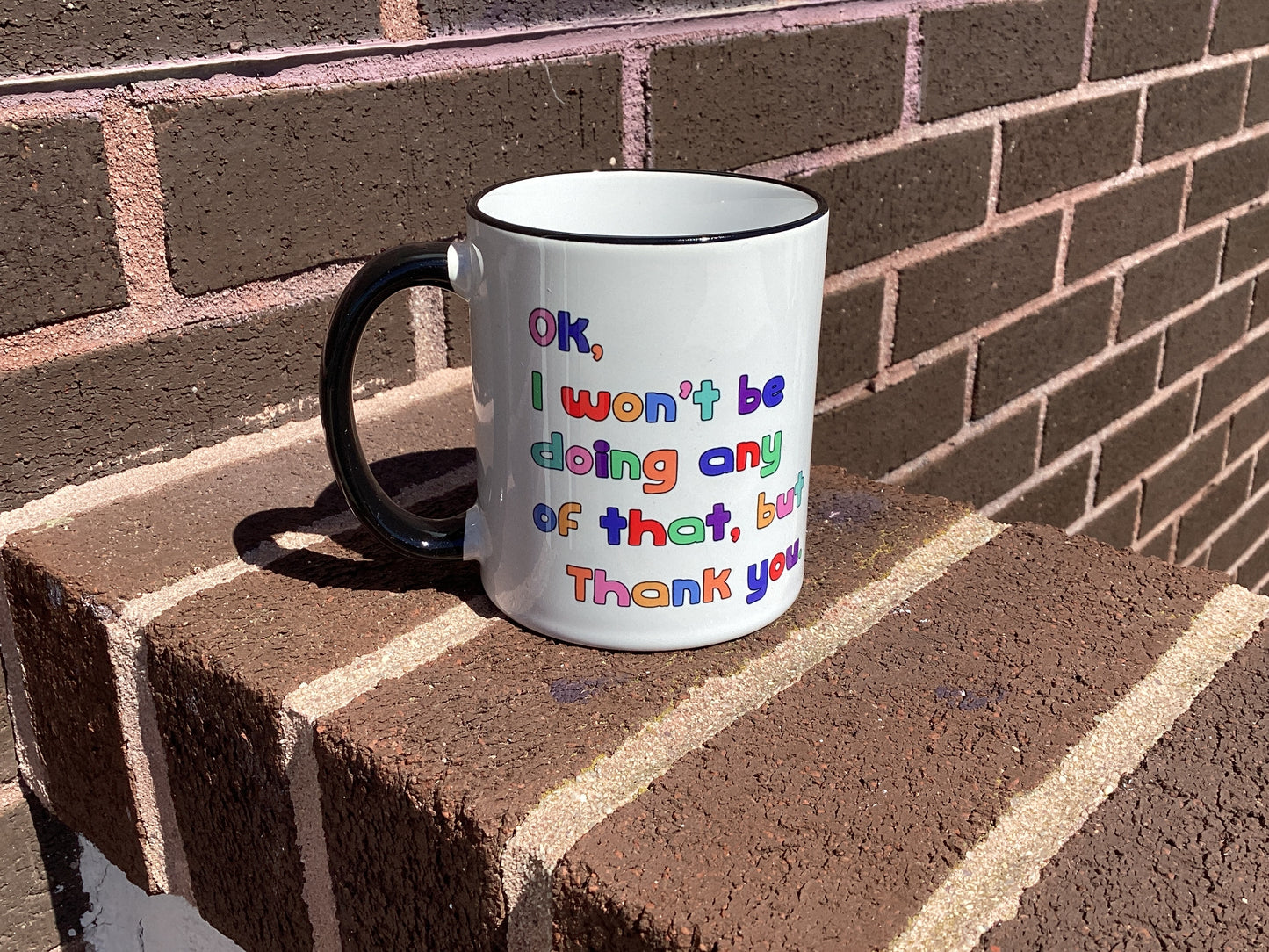 Won’t Be Doing Mug
