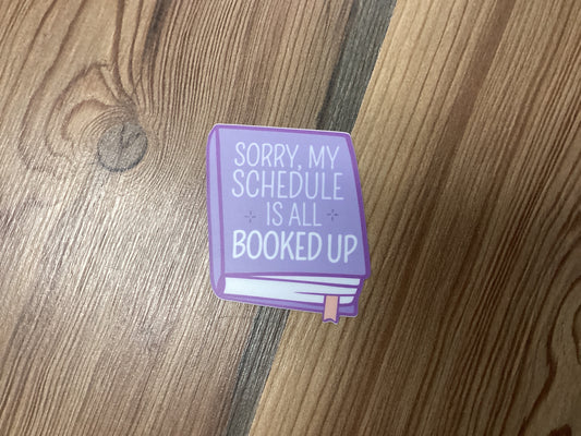 Booked Up Sticker