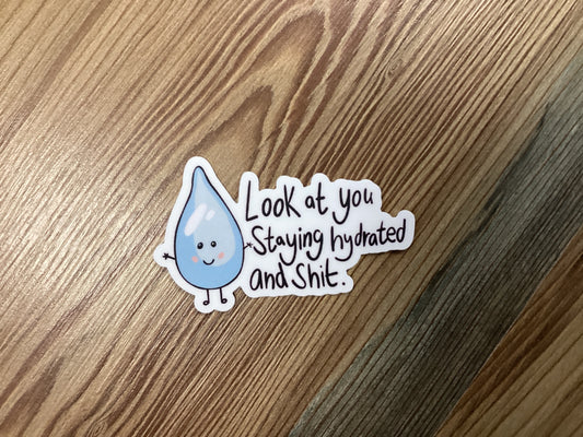 Hydrated Sticker