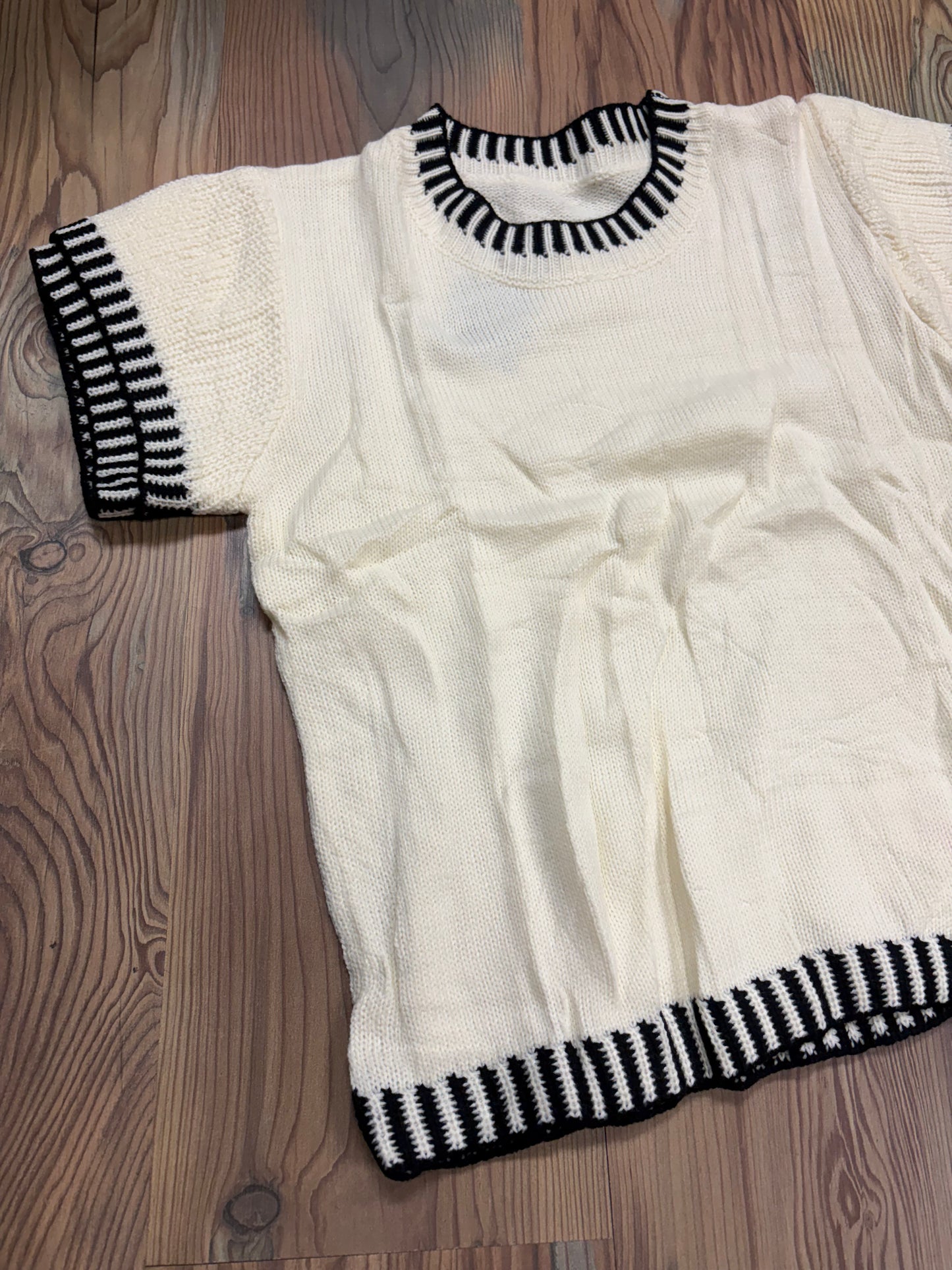 Beige Ruffle Short Sleeve