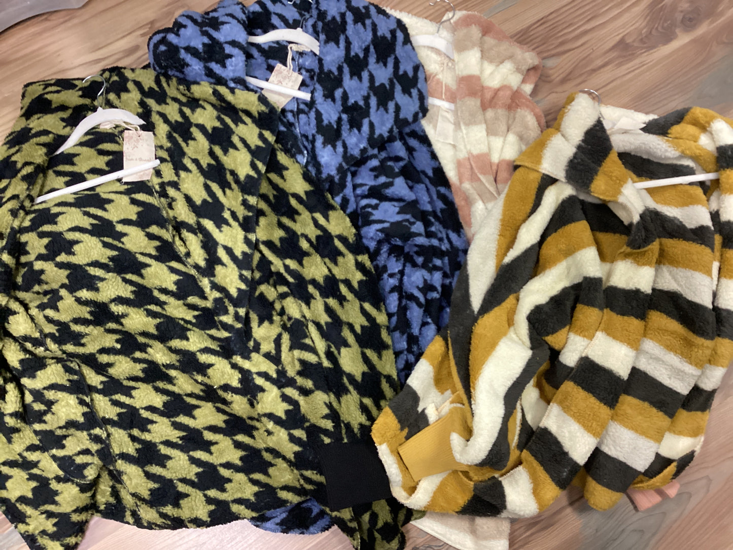 Black Friday Sherpa Fluffy Open Front Hoodie