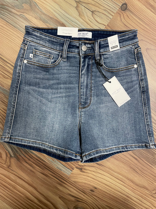Judy Blue Medium Wash High Waist Shorts
