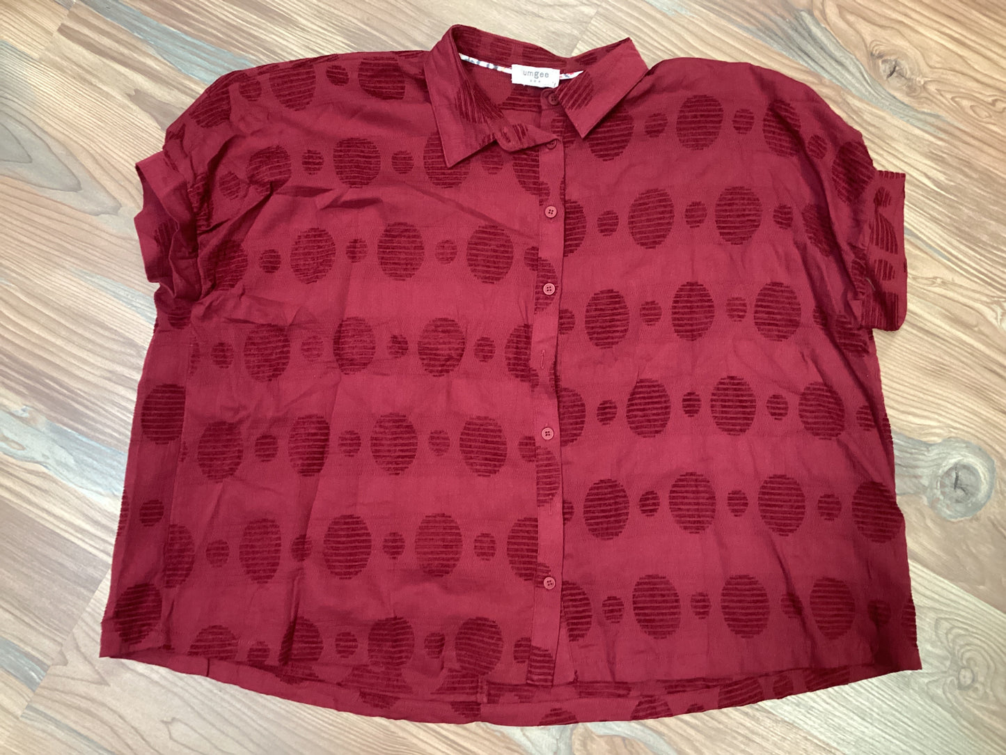 Merlot Short Sleeve Button Down