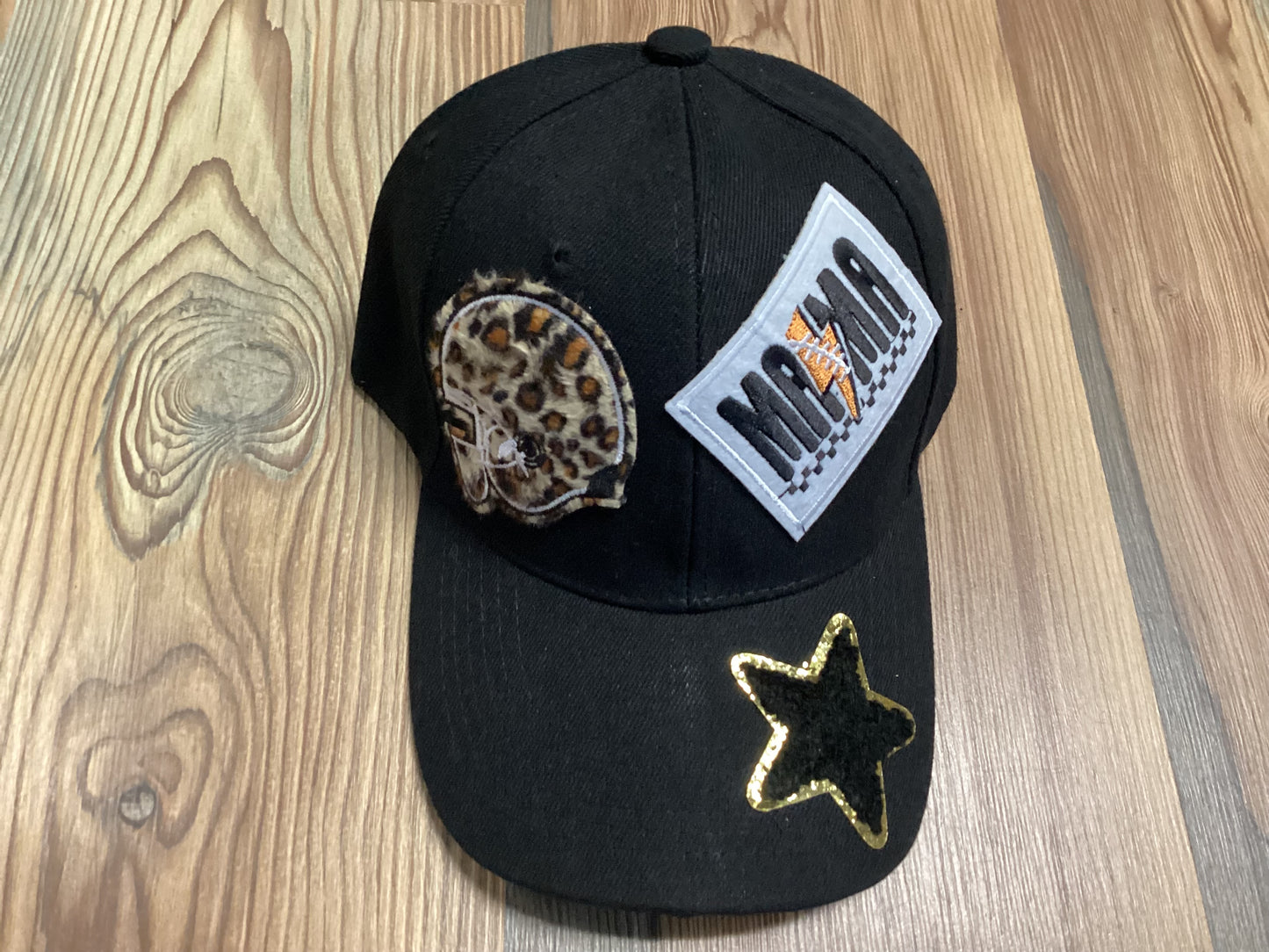 Black Custom Football Hat