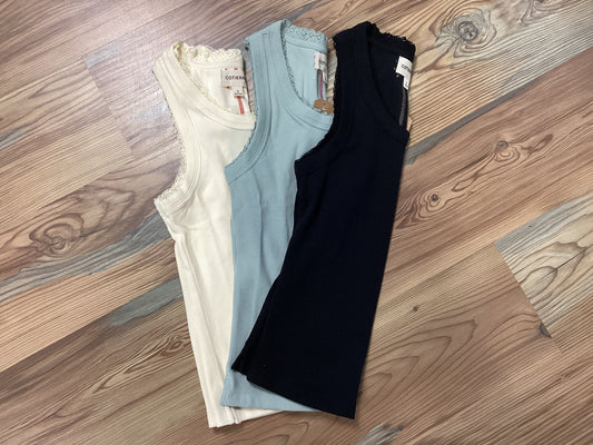 Ribbed Racer Back Tank
