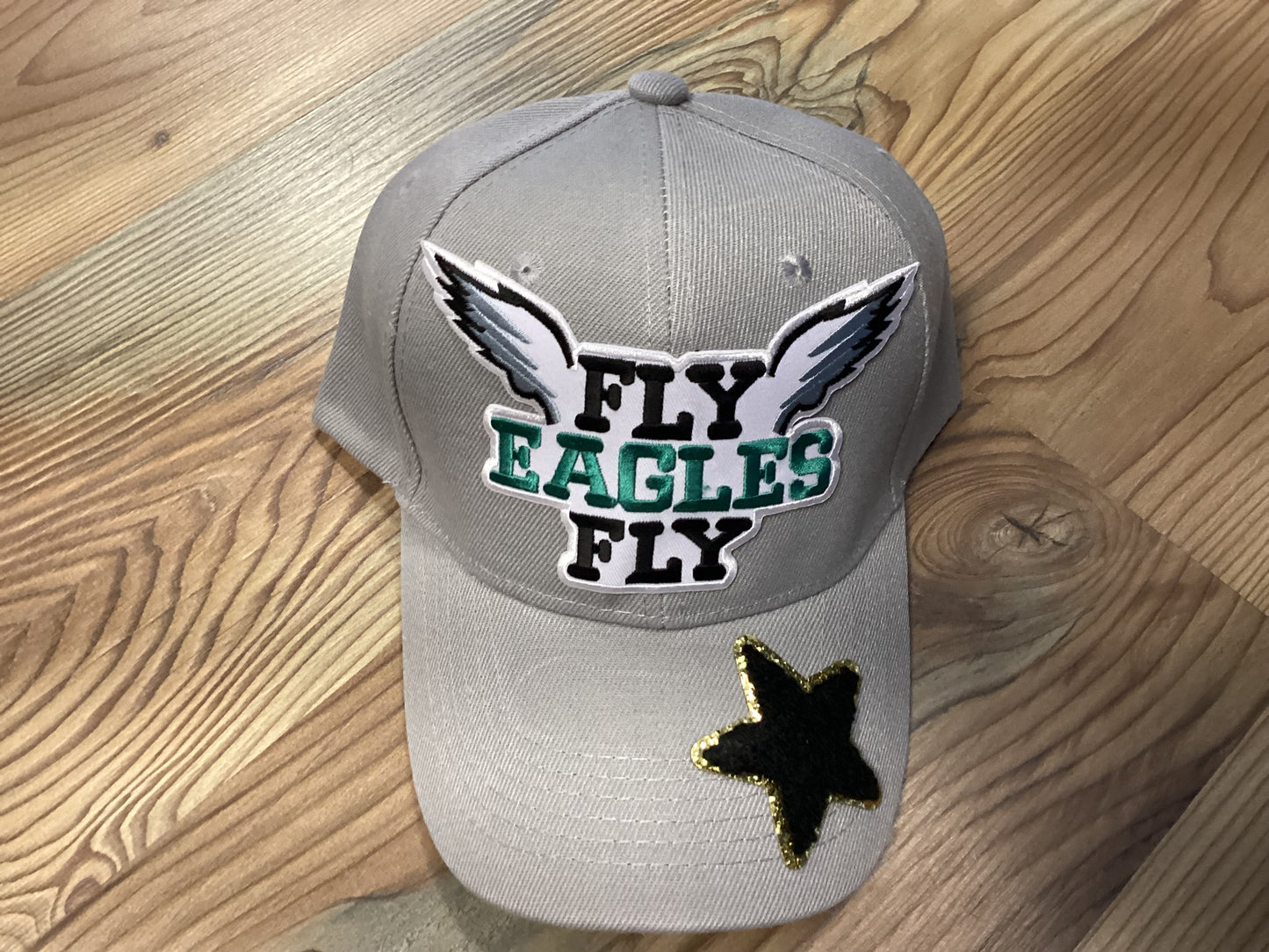 Grey Custom Football Hat