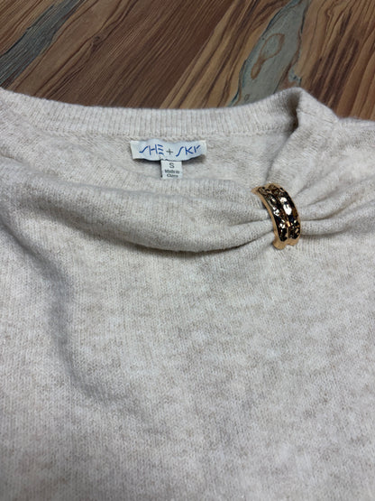 Oatmeal Brooch Knit