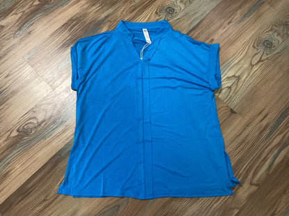 Blue Cap Sleeve Dear Scarlett Top