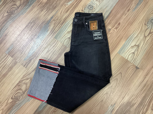 Risen Black Wide Tummy Control Jeans