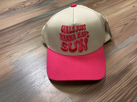 Girls Just Wanna Have Sun Hat