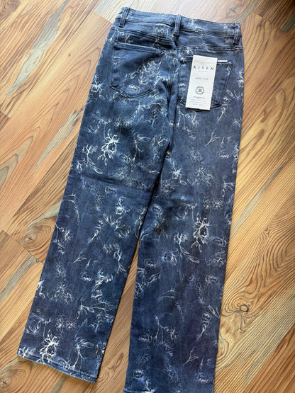 Risen Slouch Floral Jeans