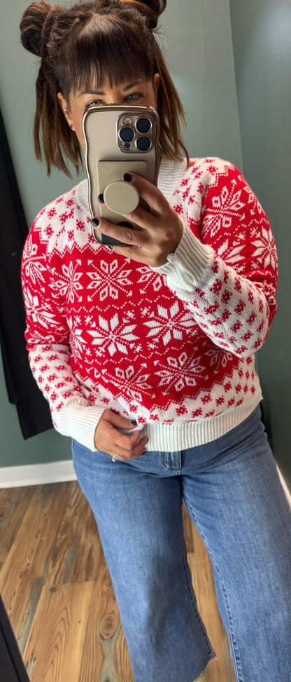 Vintage Snowflake Sweater