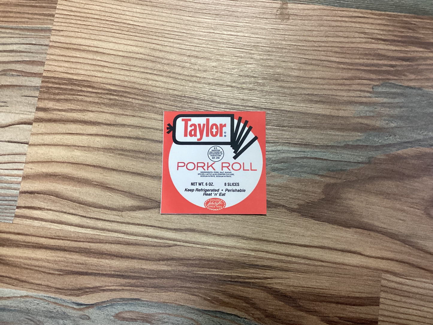 Taylor Pork Roll Sticker