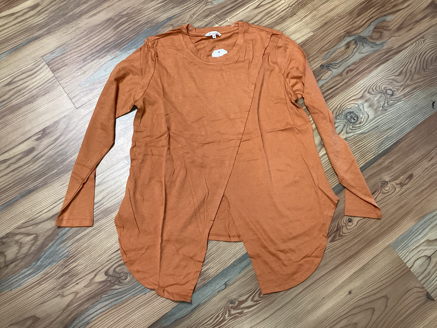 Rust Asymmetrical Long Sleeve