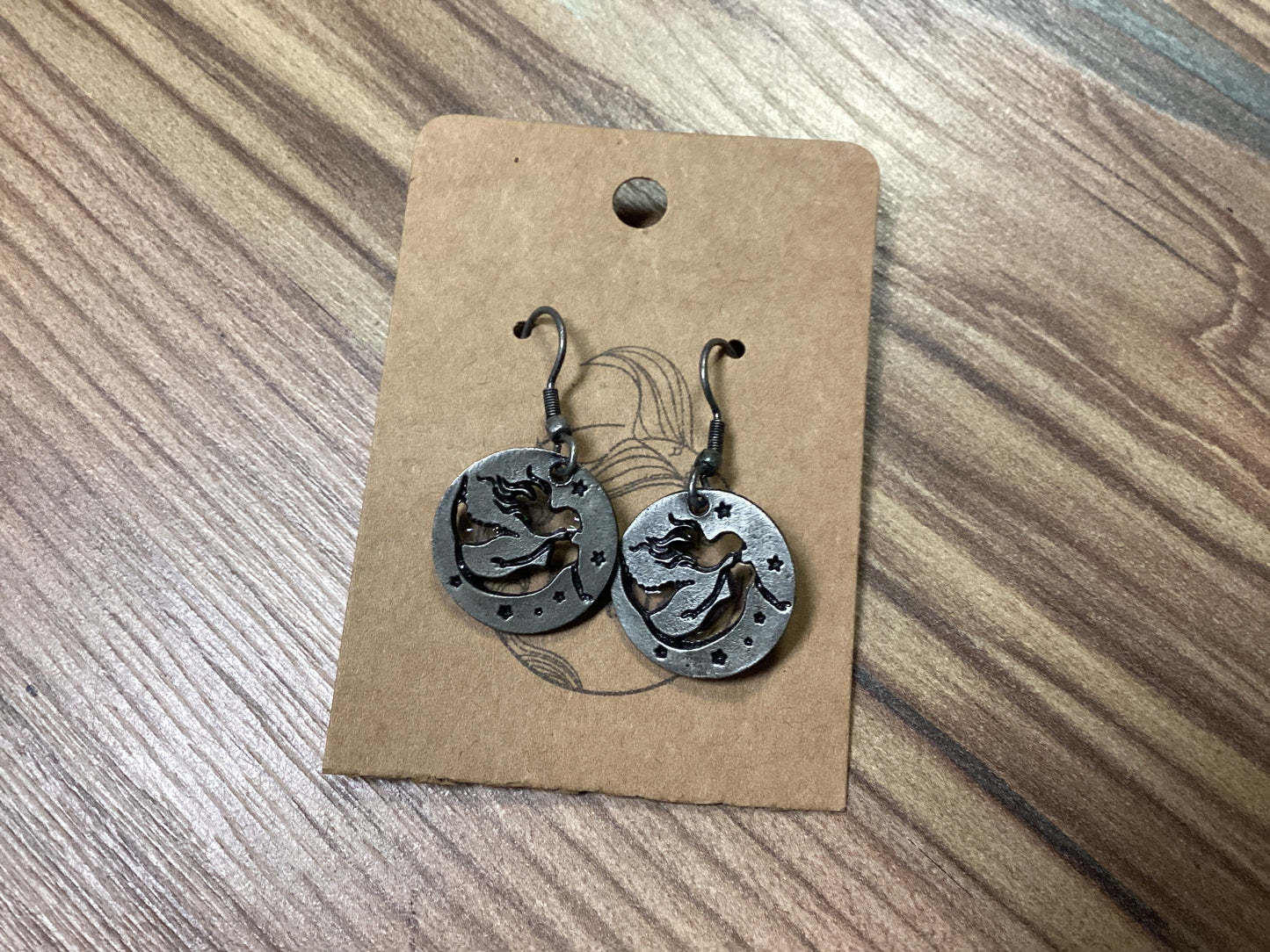 Cut Out Mermaid Dangle Earrings