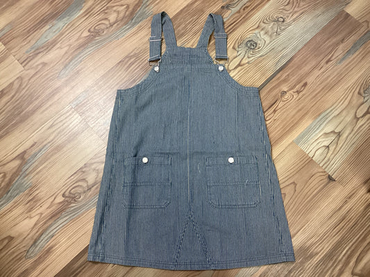 Pinstripe Overall Dress