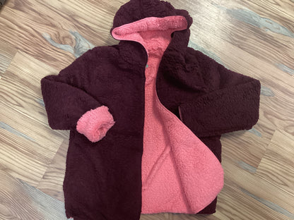 Burgundy Pink Reversible Hoodie