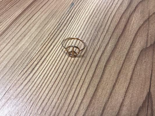 Gold Peace Ring