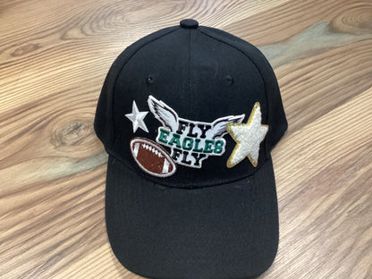 Black Custom Football Hat