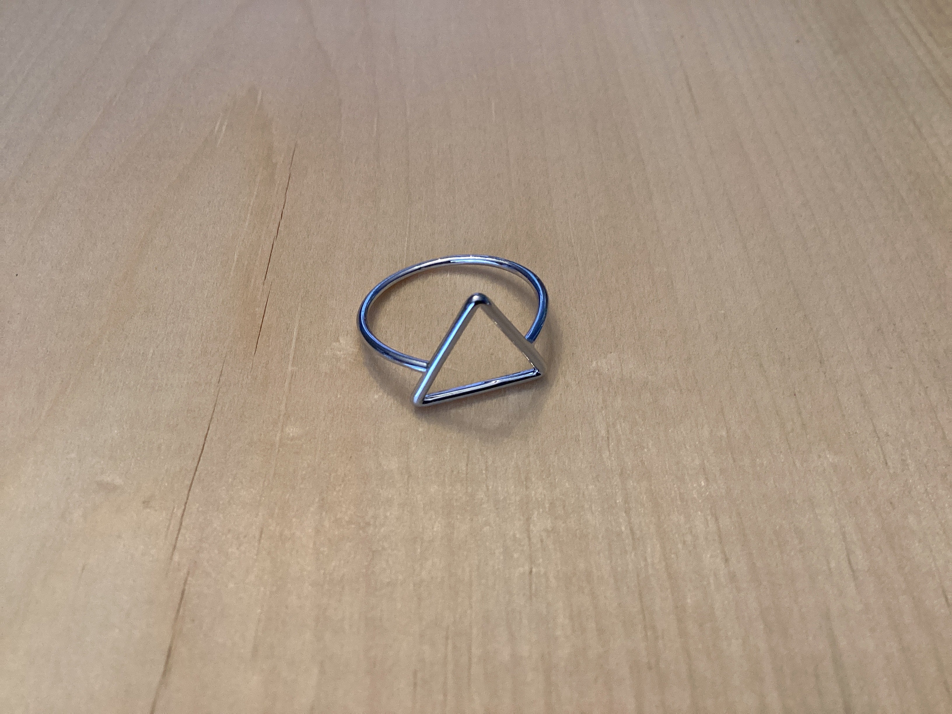 Triangle Wire Ring – The Teal Tail