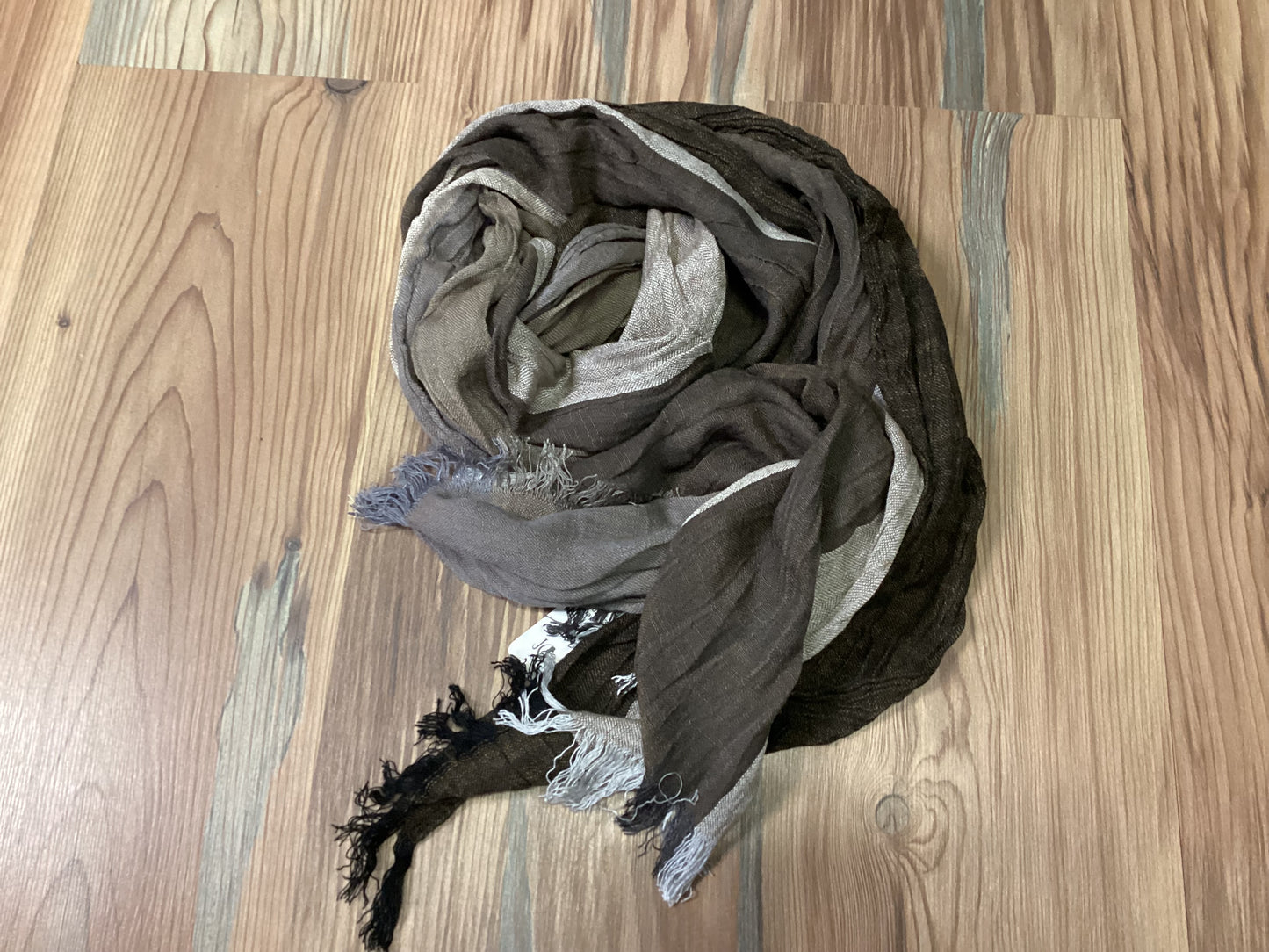 Dark Striped Muted Scarf
