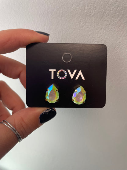 Tova Lumi Studs Soft Mint Ignite Glacier